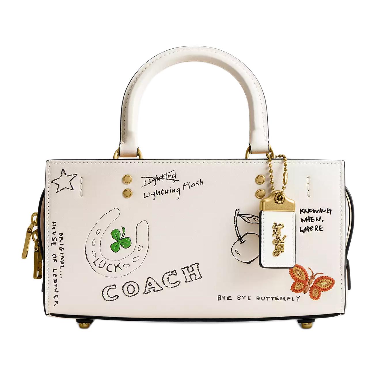 COACH Кожаная женская сумка через плечо среднего размера розово-белая
COACH Кожаная женская сумка через плечо среднего размера розово-белая