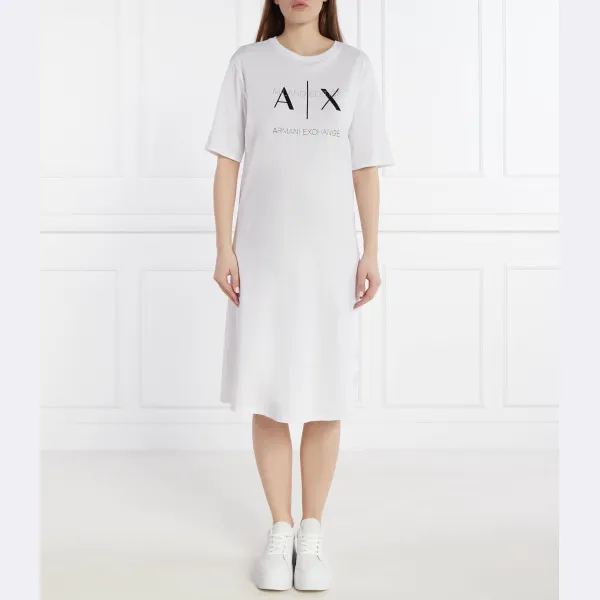 Платье Armani Exchange, белый 
Платье Armani Exchange, белый
