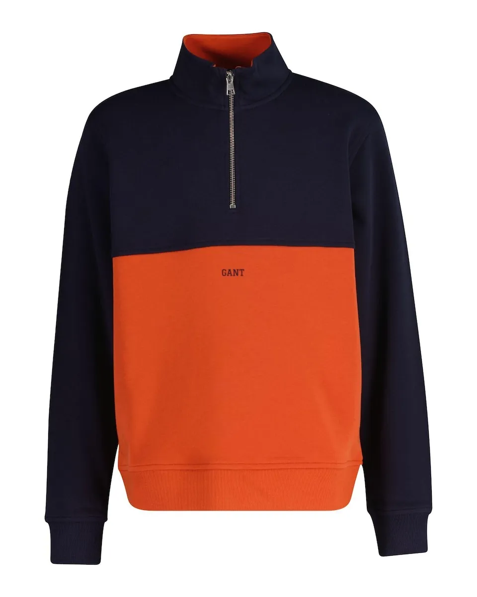 Свитшот на молнии до половины с высоким воротником Gant, синий/розовый
Свитшот на молнии до половины с высоким воротником Gant, синий/розовый