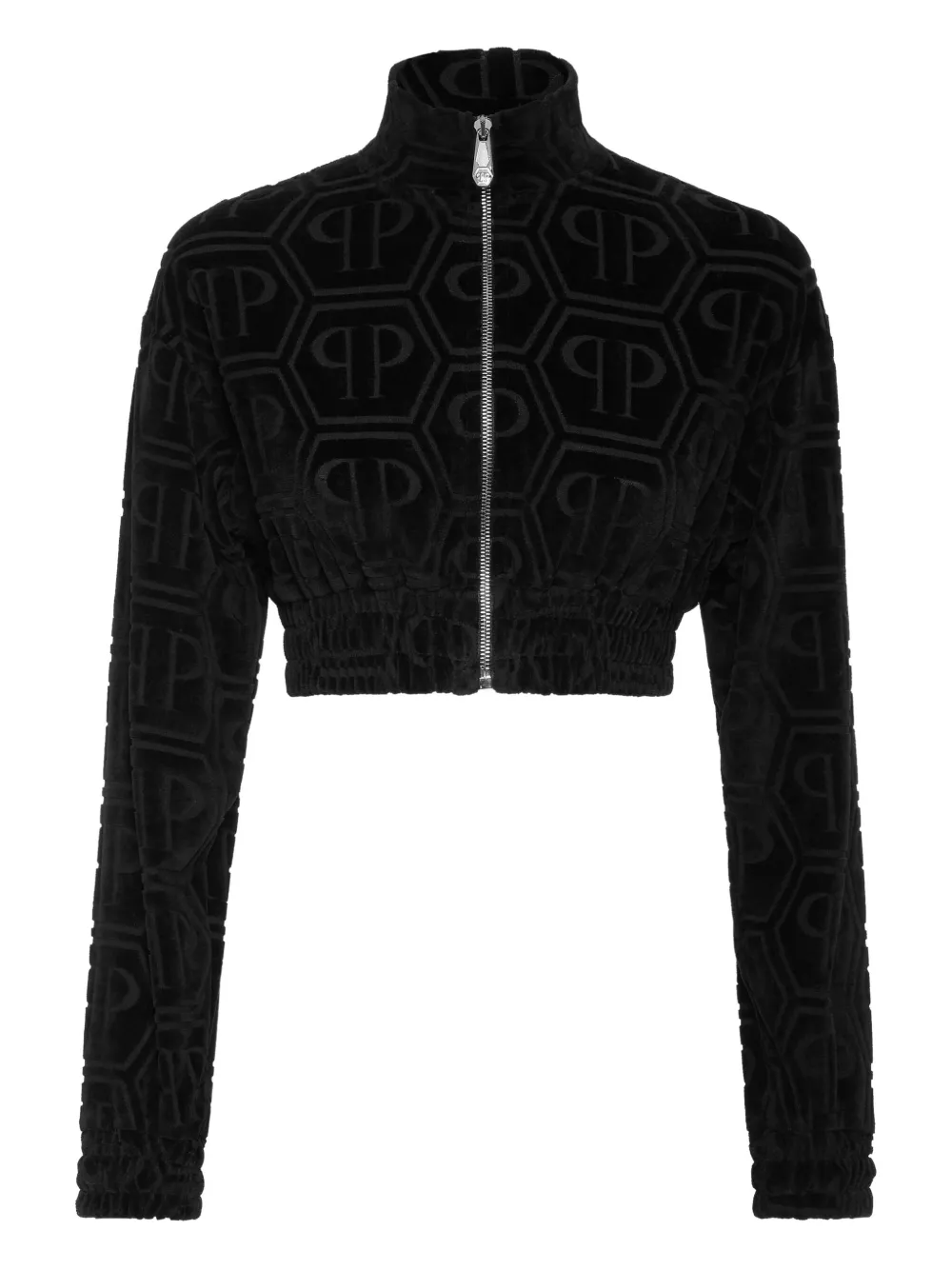 Укороченная спортивная куртка с монограммой Philipp Plein, черный
Укороченная спортивная куртка с монограммой Philipp Plein, черный