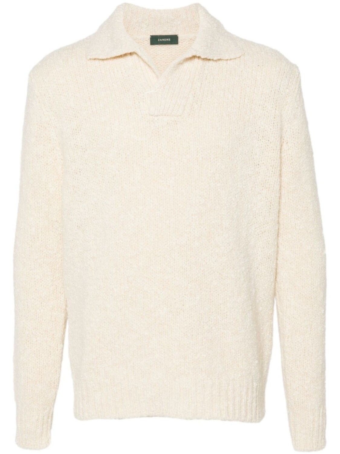 Zanone свитер с воротником-поло, белый
Zanone свитер с воротником-поло, белый