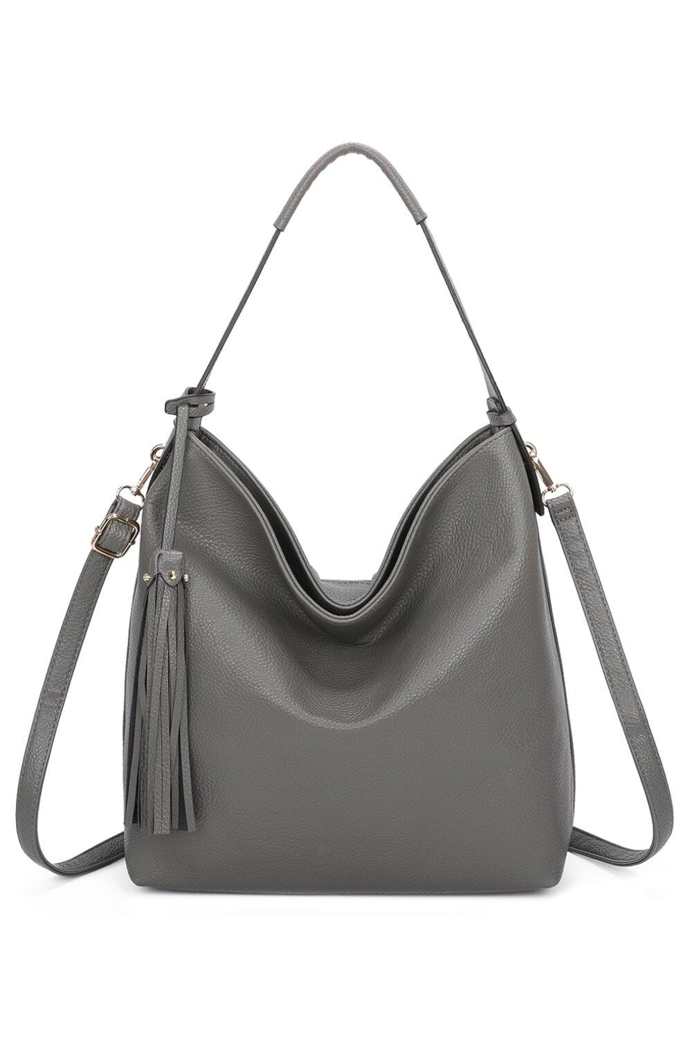 Сумка на плечо Okii из искусственной кожи с кисточками Fontanella Fashion, серый
Сумка на плечо Okii из искусственной кожи с кисточками Fontanella Fashion, серый