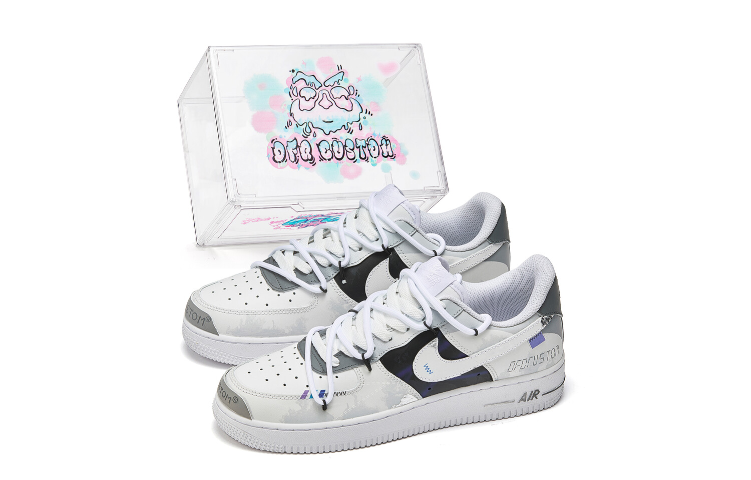 Кроссовки Nike Air Force 1 Skateboarding Shoes Women's Low-top Gray/Black/Blue, синий
Кроссовки Nike Air Force 1 Skateboarding Shoes Women's Low-top Gray/Black/Blue, синий