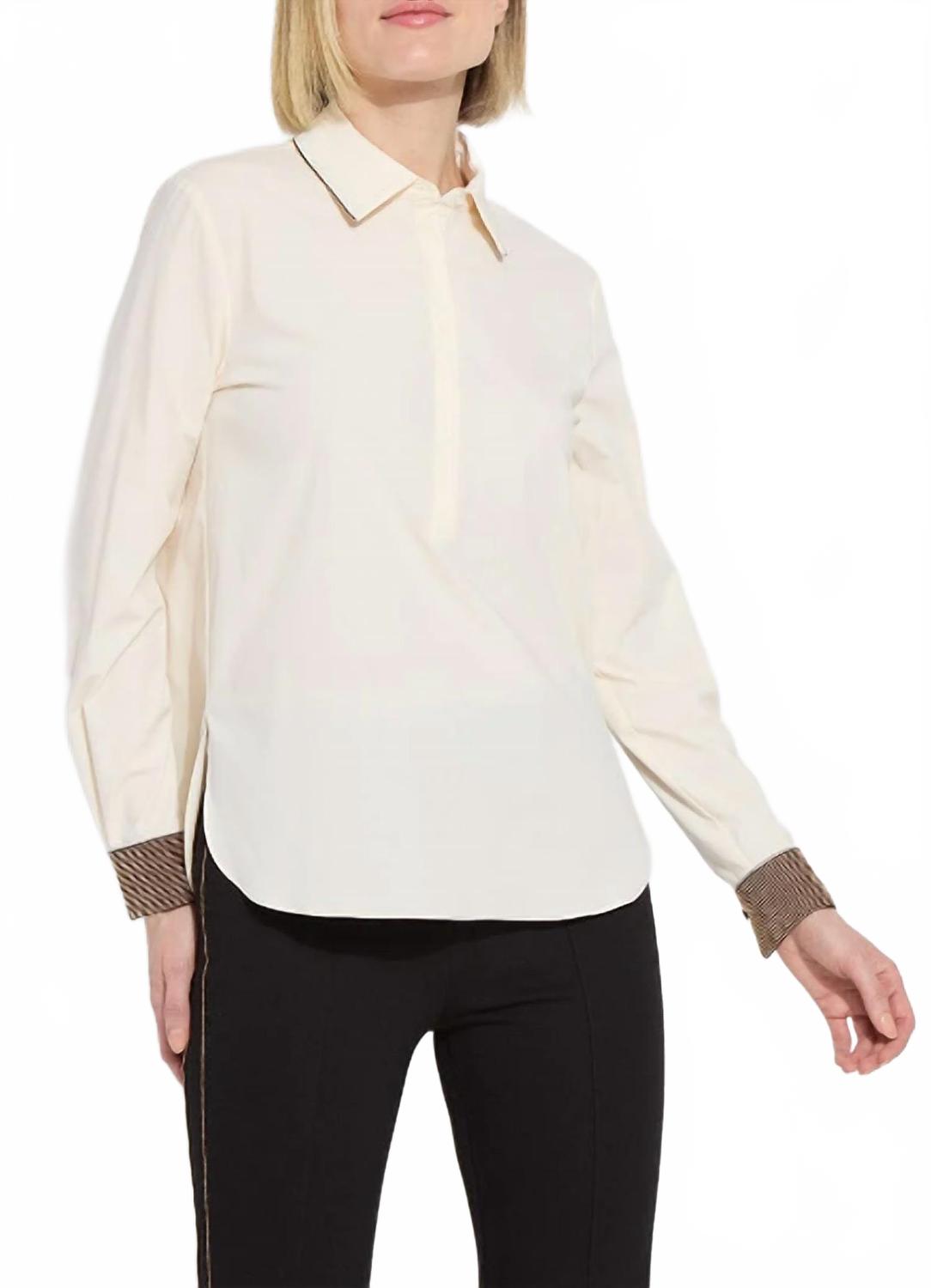 Рубашка Джейми с бисером в цвете макадамия Lysse, Macademia
Рубашка Джейми с бисером в цвете макадамия Lysse, Macademia