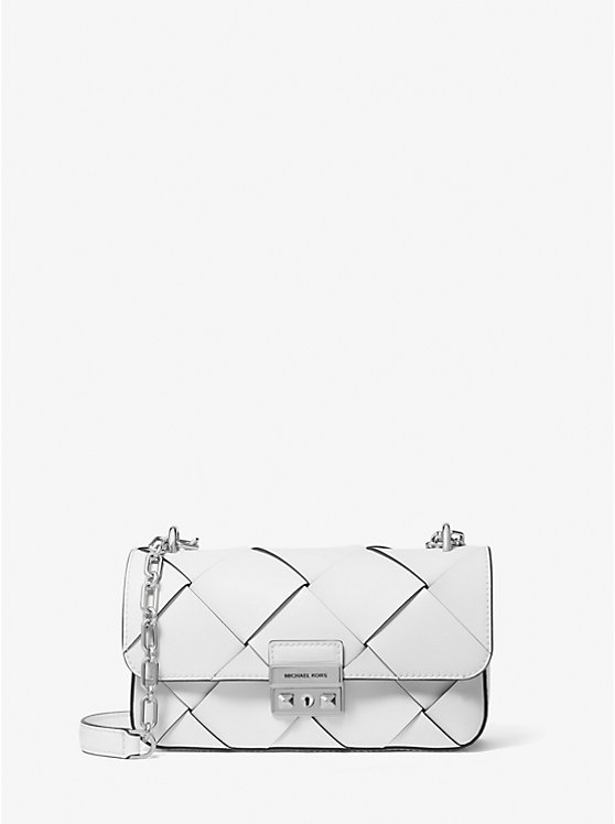 Маленькая сумка через плечо из плетеной кожи Tribeca Michael Kors, белый
Маленькая сумка через плечо из плетеной кожи Tribeca Michael Kors, белый