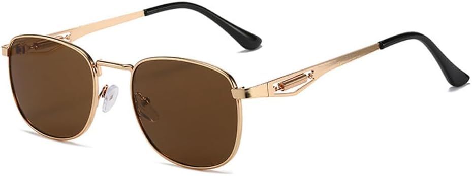 Металлические солнцезащитные очки для женщин в стиле ретро с градиентным переходом, защита от УФ-излучения UV400; мужские солнцезащитные очки в стиле панк HDUBFY, Golden Tea
Металлические солнцезащитные очки для женщин в стиле ретро с градиентным переходом, защита от УФ-излучения UV400; мужские солнцезащитные очки в стиле панк HDUBFY, Golden Tea