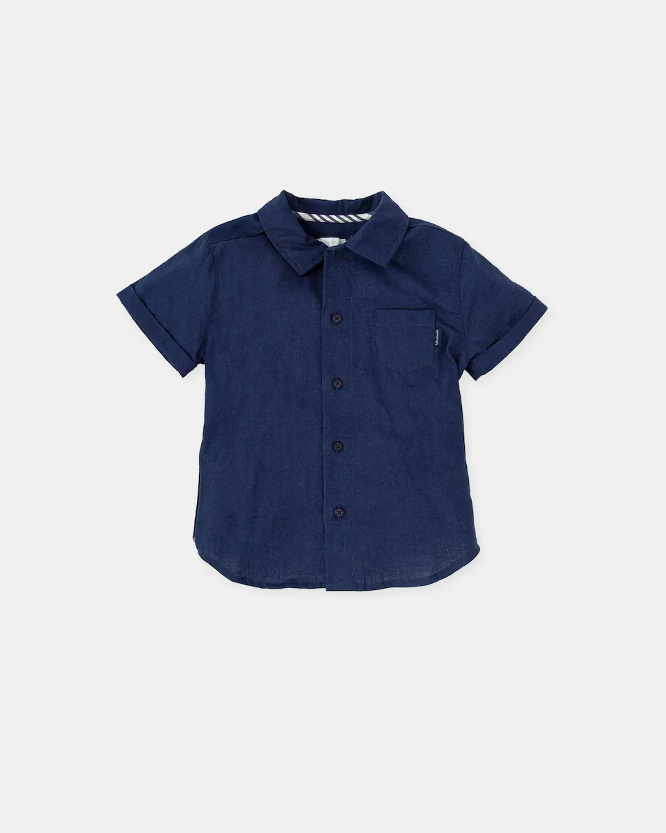 Рубашка для мальчика с короткими рукавами и нагрудным карманом Tutto Piccolo, темно-синий
Рубашка для мальчика с короткими рукавами и нагрудным карманом Tutto Piccolo, темно-синий