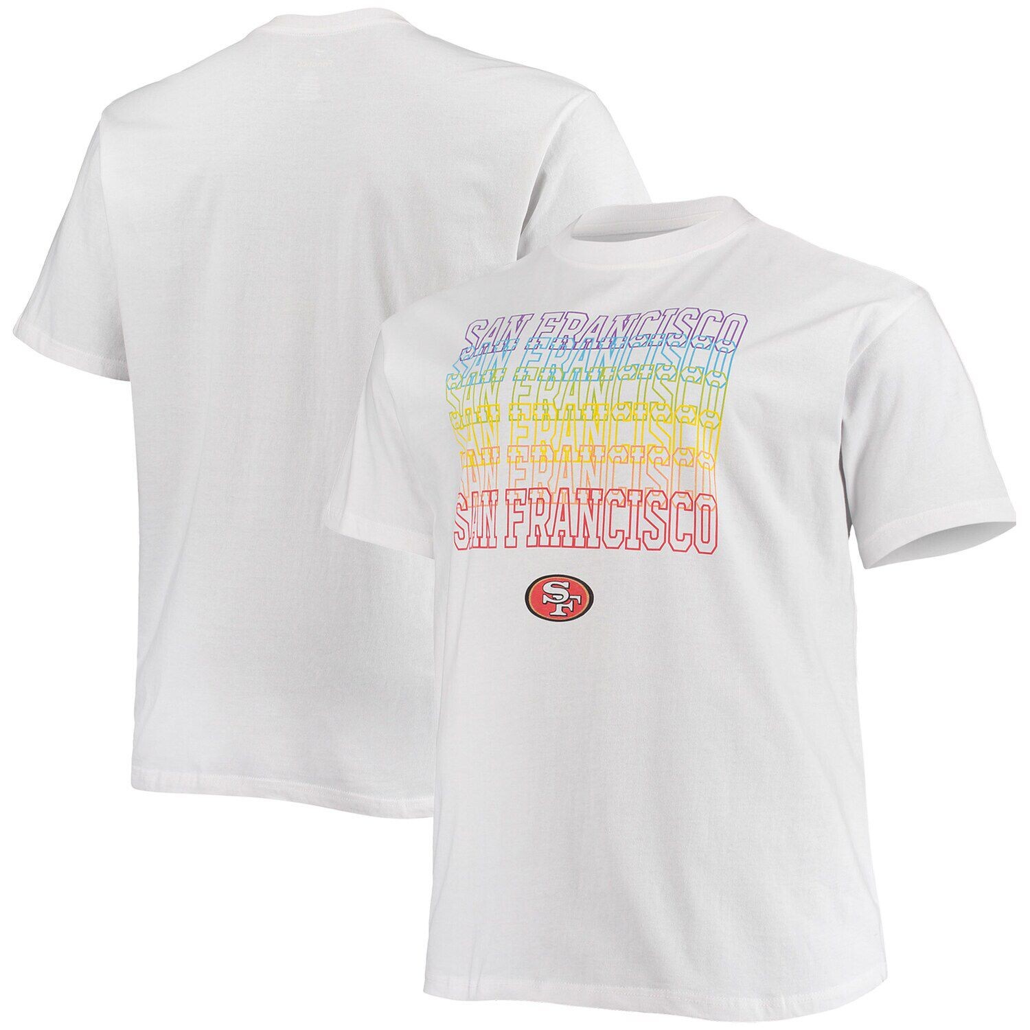 Мужская белая футболка с логотипом San Francisco 49ers Big & Tall City Pride Fanatics, Белый, Мужская белая футболка с логотипом San Francisco 49ers Big & Tall City Pride Fanatics
Мужская белая футболка с логотипом San Francisco 49ers Big & Tall City Pride Fanatics, Белый, Мужская белая футболка с логотипом San Francisco 49ers Big & Tall City Pride Fanatics