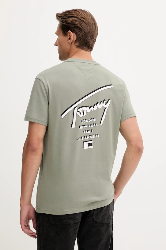 Хлопковая футболка Tommy Jeans, зеленый
Хлопковая футболка Tommy Jeans, зеленый