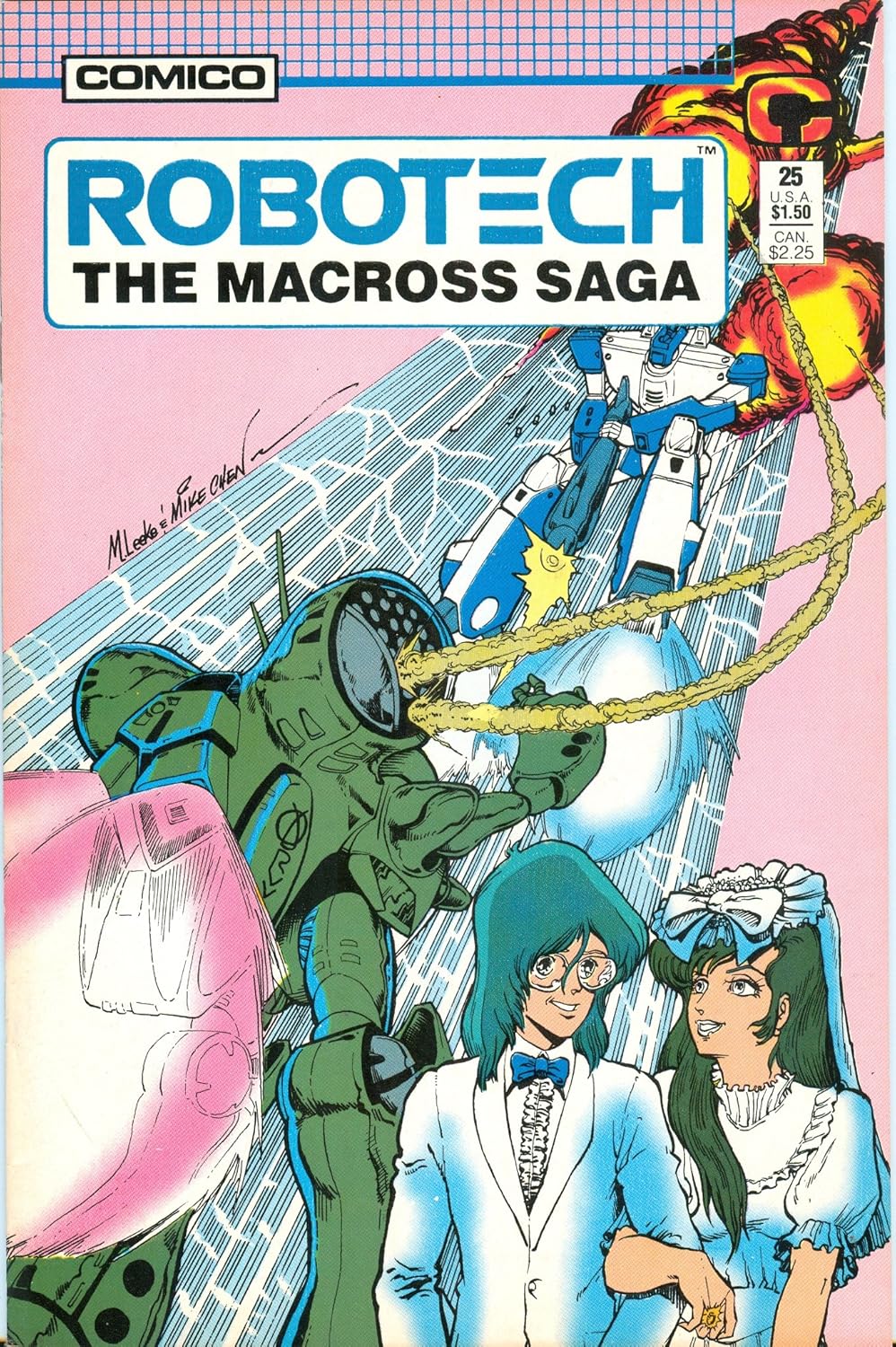 Robotech: The Macross Saga, #25, February 1988 (Wedding Bells) (Comico)
Robotech: The Macross Saga, #25, February 1988 (Wedding Bells) (Comico)