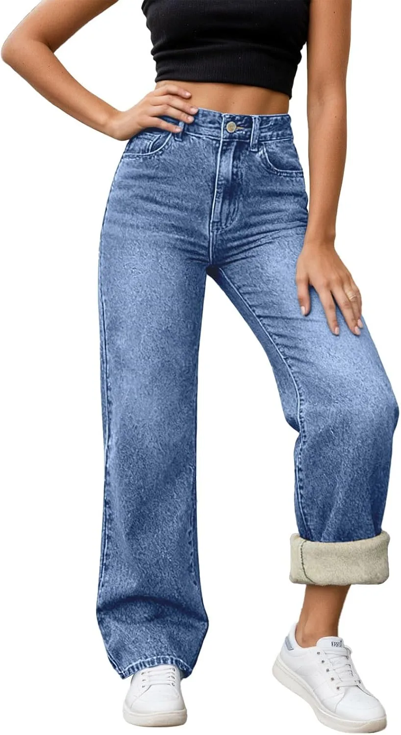 Franterd джинсы с широкими штанинами на флисе для женщин Plus Size, высокие, прямые
Franterd джинсы с широкими штанинами на флисе для женщин Plus Size, высокие, прямые