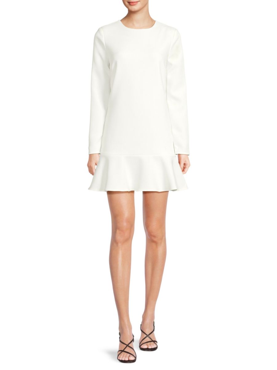 Платье мини с баской из цельного куска ткани The Kooples, белый
Платье мини с баской из цельного куска ткани The Kooples, белый