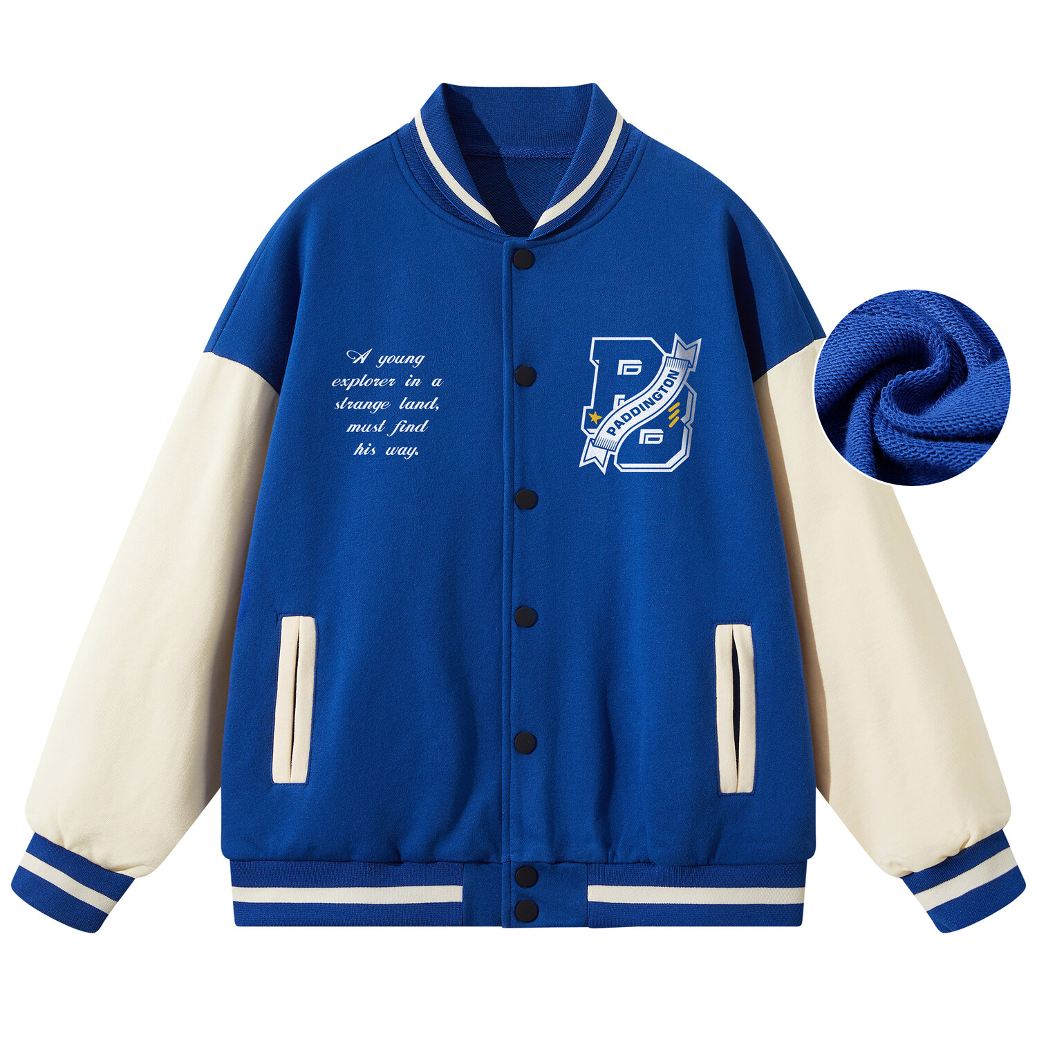 Бейсбольная куртка унисекс Paddington Bears, Черный
Бейсбольная куртка унисекс Paddington Bears, Черный