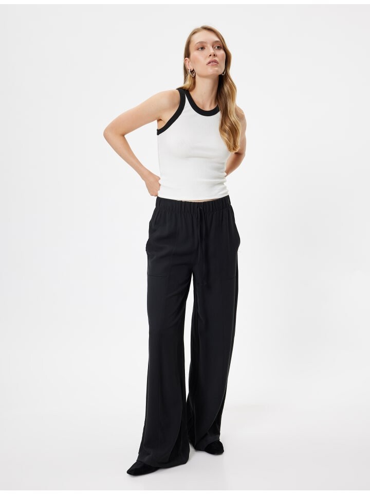 Тканевые брюки KOTON, черный
Тканевые брюки KOTON, черный