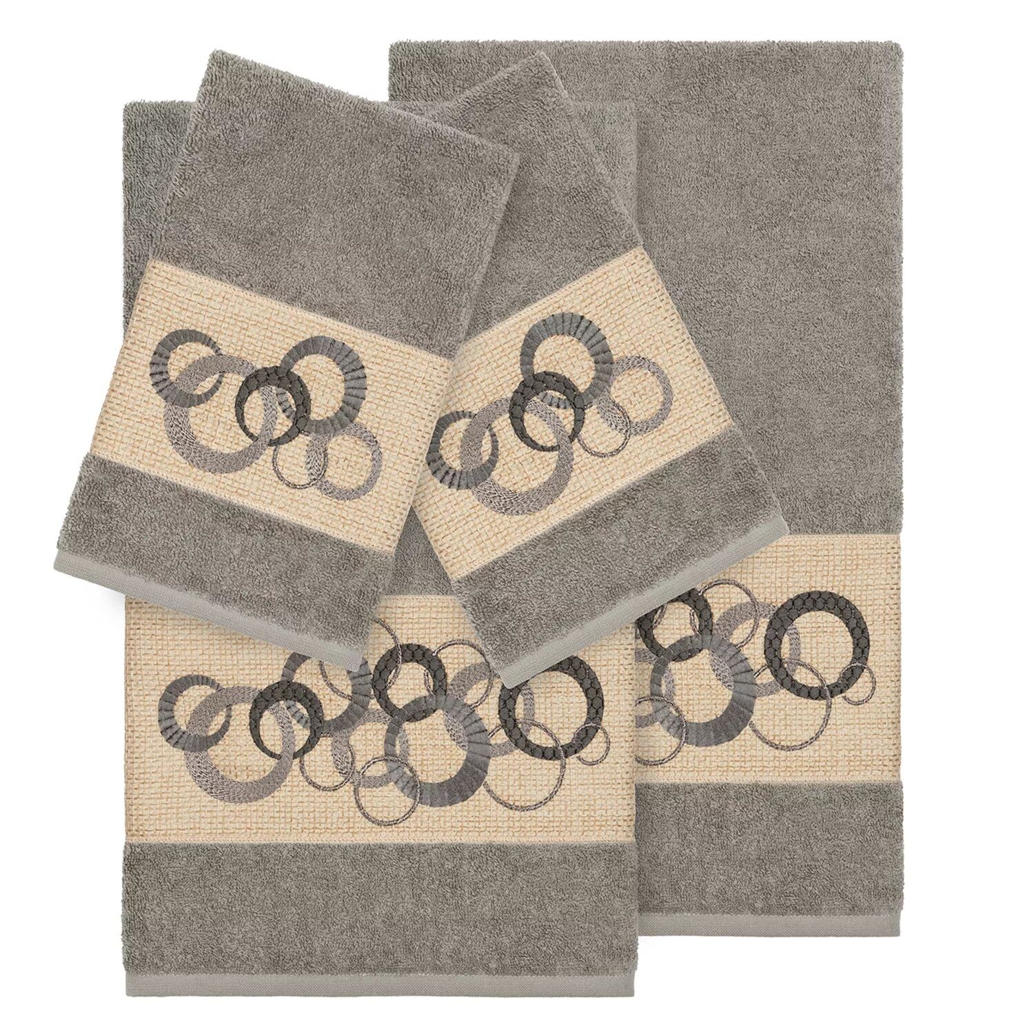 Linum Home Textiles Турецкий хлопок Annabelle Набор из 4 украшенных полотенец, темно-серый
Linum Home Textiles Турецкий хлопок Annabelle Набор из 4 украшенных полотенец, темно-серый