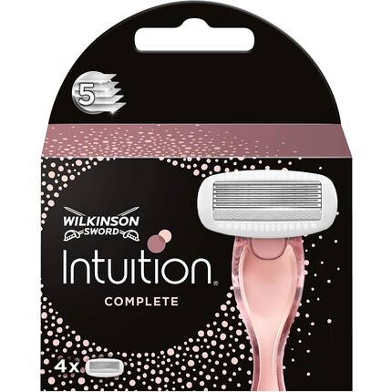 Сменные стержни для женских лезвий для эпиляции Intuition Complete — набор из 4 штук, Wilkinson Sword 
Сменные стержни для женских лезвий для эпиляции Intuition Complete — набор из 4 штук, Wilkinson Sword