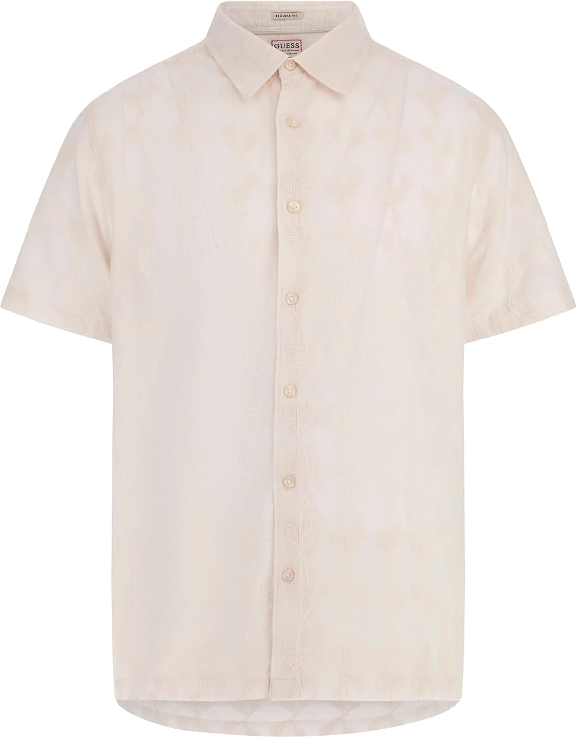 GUESS Мужская короткая рубашка Jacoby с вышивкой, Salt White
GUESS Мужская короткая рубашка Jacoby с вышивкой, Salt White