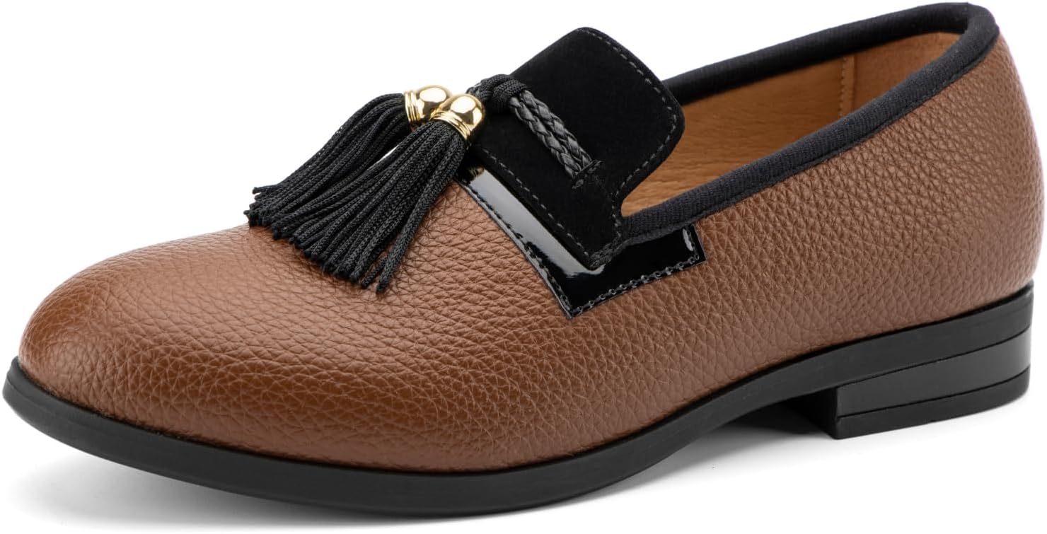 Кожаные лоферы JITAI для мальчиков, Brown-03
Кожаные лоферы JITAI для мальчиков, Brown-03