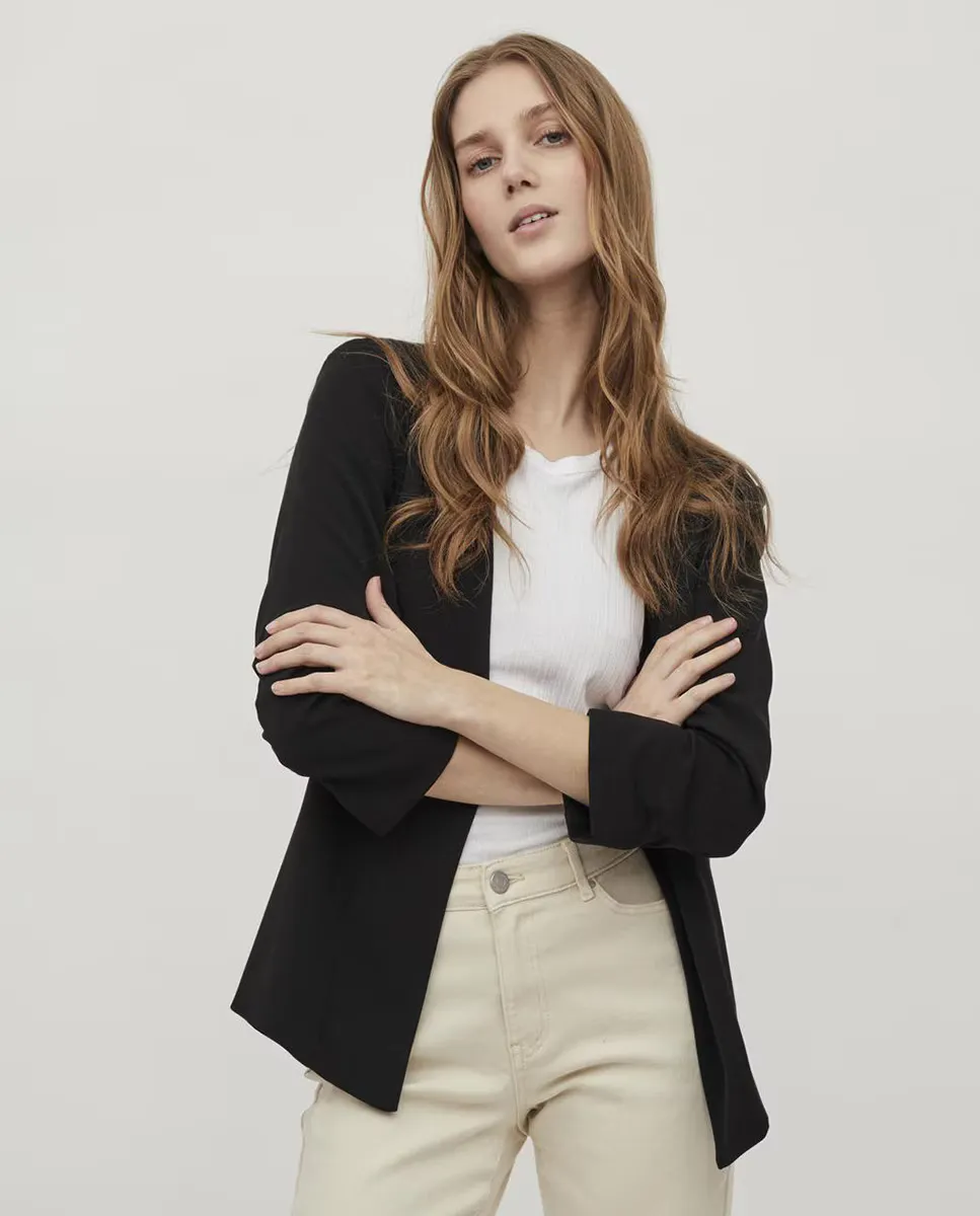 Женский пиджак с длинным рукавом Vila, черный
Женский пиджак с длинным рукавом Vila, черный