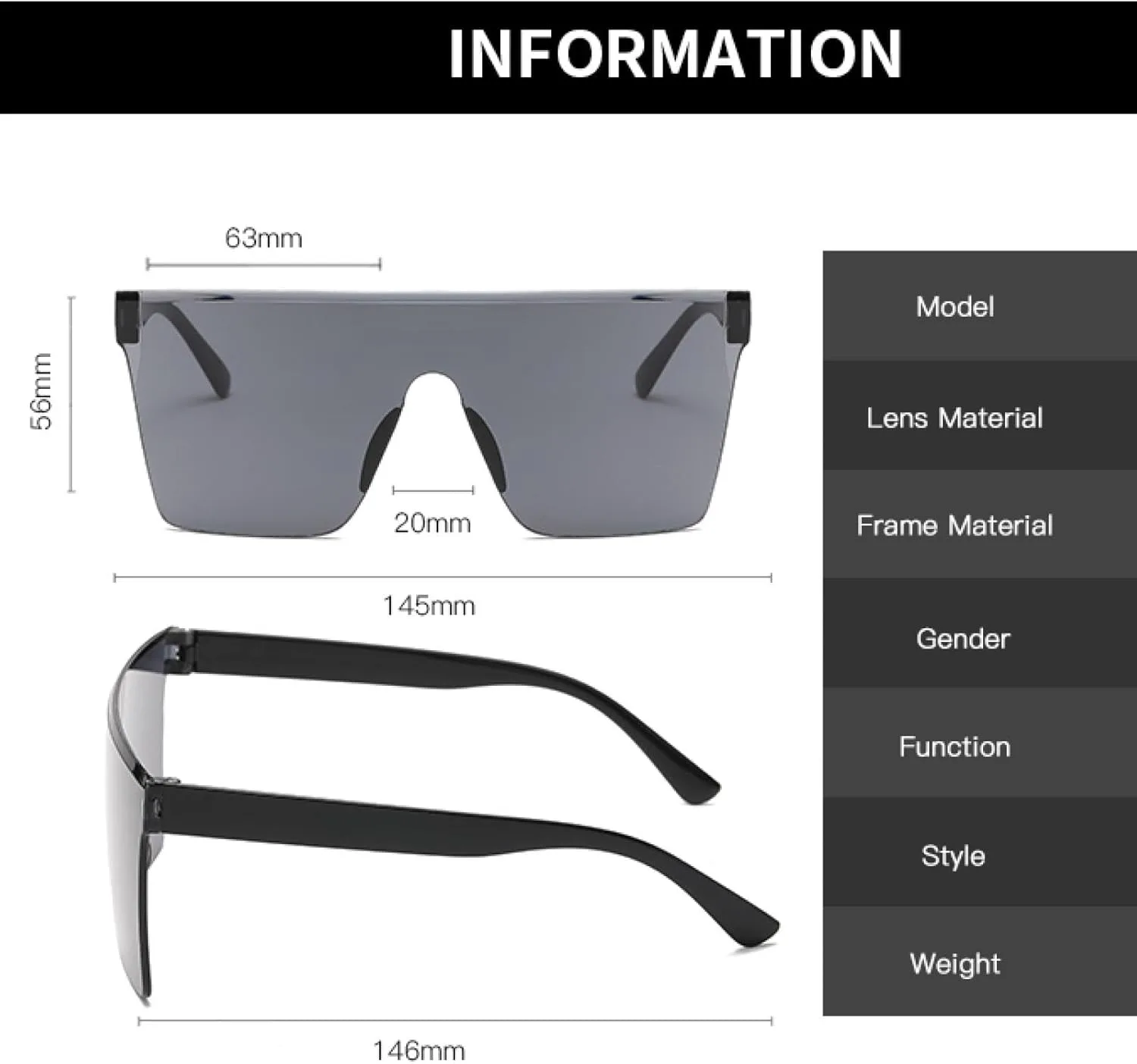 Популярные модные ультралегкие тонкие солнцезащитные очки с большой оправой, защитой от УФ-излучения, для уличной фотосъемки и вождения TKKTLLT, Black Dark Blue
Популярные модные ультралегкие тонкие солнцезащитные очки с большой оправой, защитой от УФ-излучения, для уличной фотосъемки и вождения TKKTLLT, Black Dark Blue