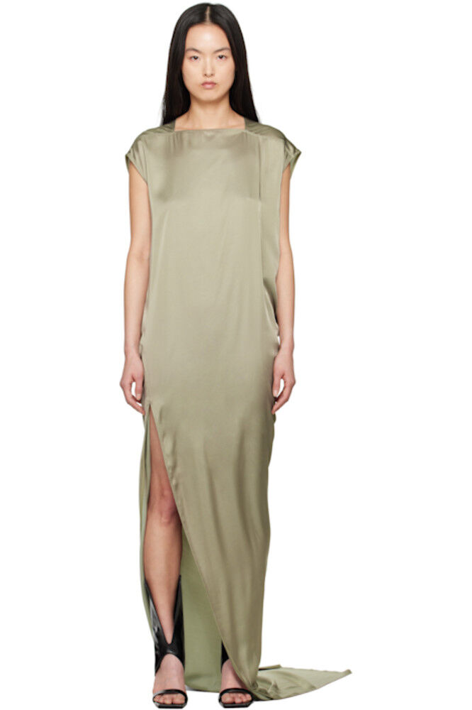 Зеленое платье-макси Hollywood Edfu T Rick Owens 
Зеленое платье-макси Hollywood Edfu T Rick Owens