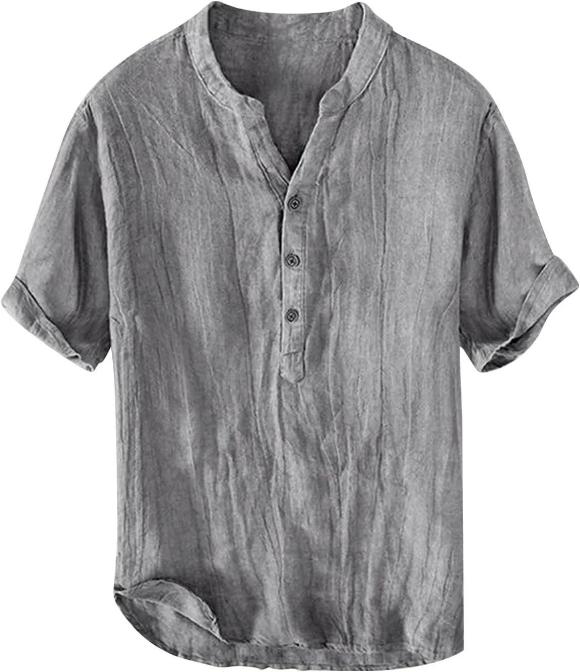 Хлопковая льняная рубашка-поло мужская с V-образным вырезом и коротким рукавом
Хлопковая льняная рубашка-поло мужская с V-образным вырезом и коротким рукавом