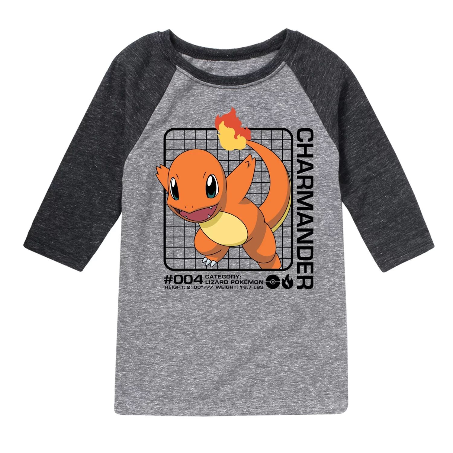 Футболка реглан для мальчиков 8–20 лет с изображением Покемона Чармандера Licensed Character 
Футболка реглан для мальчиков 8–20 лет с изображением Покемона Чармандера Licensed Character