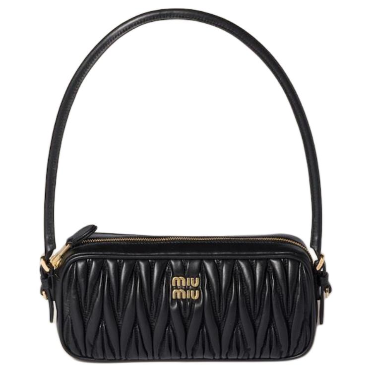 Miu Miu Женская сумка через плечо из овечьей кожи, черная
Miu Miu Женская сумка через плечо из овечьей кожи, черная