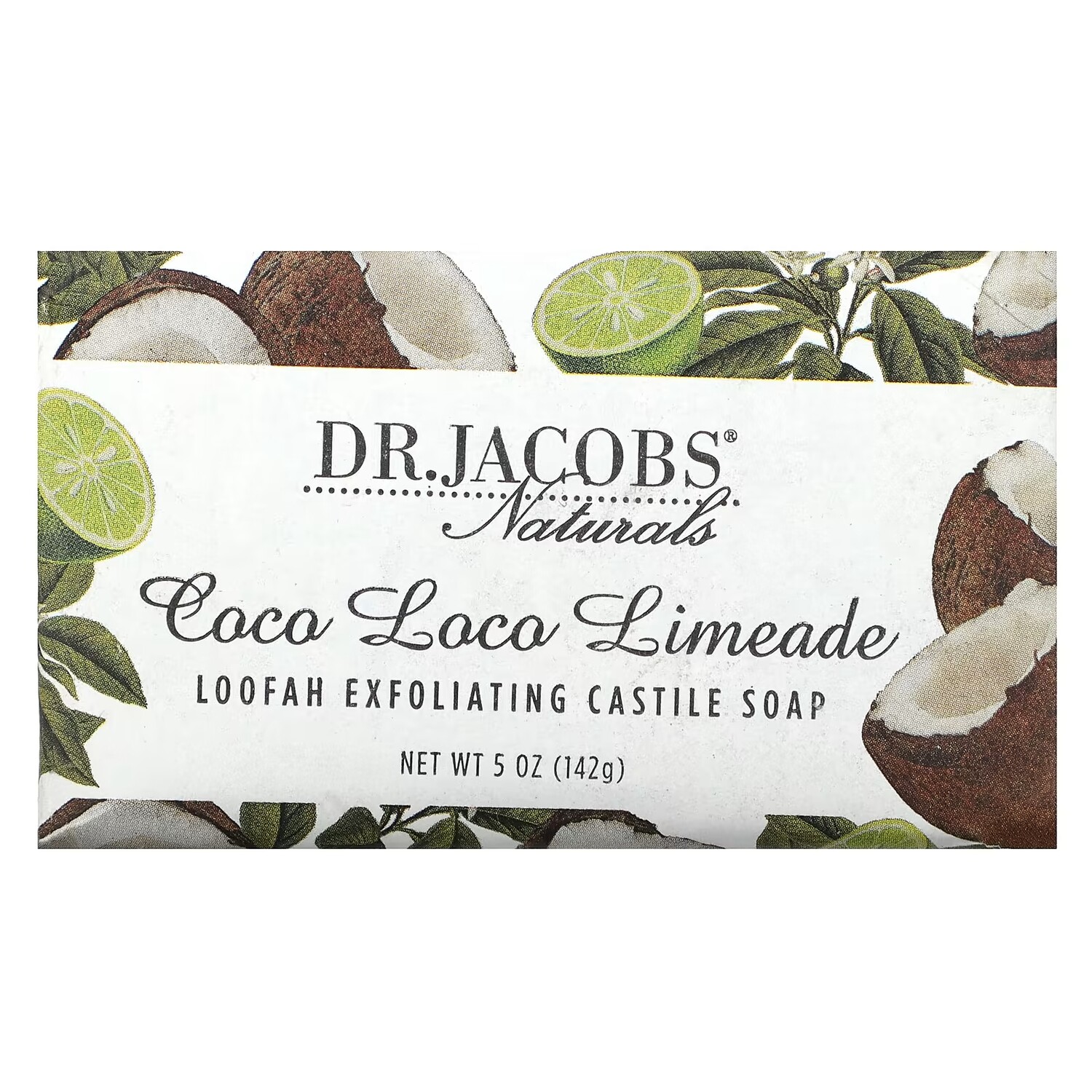 Jacobs Naturals Loofah Отшелушивающее кастильское мыло Coco Loco Limeade, 5 унций (142 г) Dr. Jacobs Naturals
Jacobs Naturals Loofah Отшелушивающее кастильское мыло Coco Loco Limeade, 5 унций (142 г) Dr. Jacobs Naturals