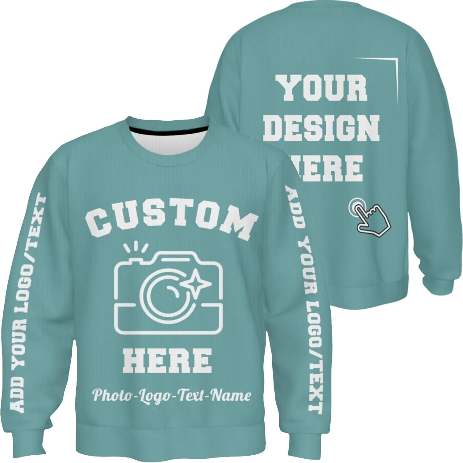 Свитшот с индивидуальным дизайном, фото и текстом
Свитшот с индивидуальным дизайном, фото и текстом