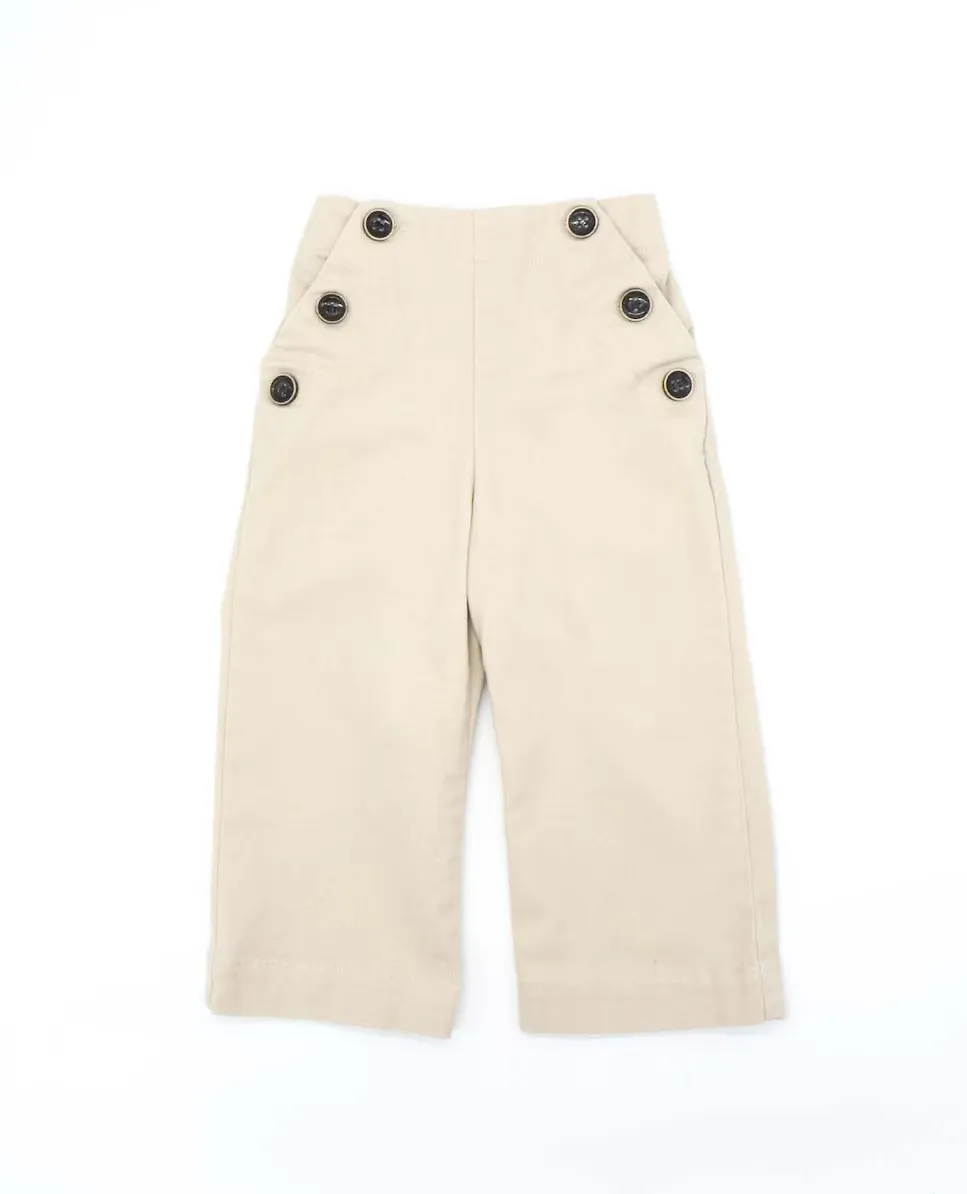 Хлопковые штанишки для девочки с застежкой на пуговицы Fina Ejerique, бежевый
Хлопковые штанишки для девочки с застежкой на пуговицы Fina Ejerique, бежевый