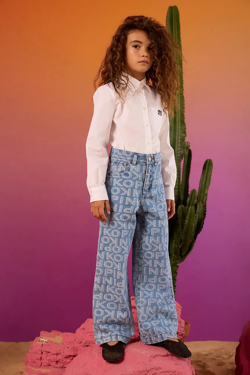 Детская хлопковая рубашка Pinko, белый
Детская хлопковая рубашка Pinko, белый