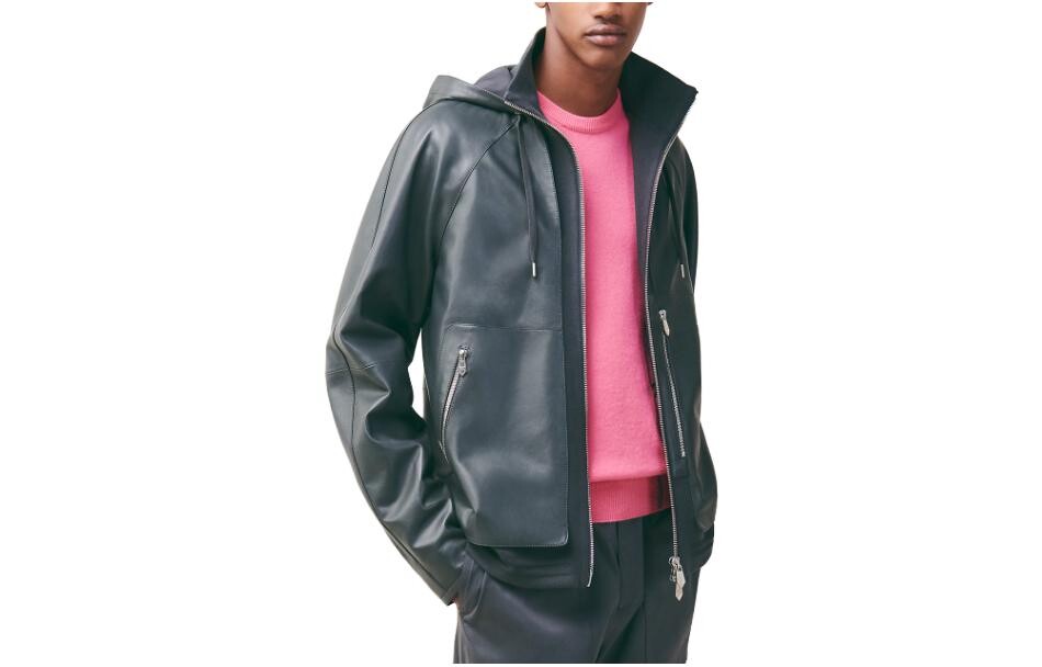 Куртка мужская черная Hermes, черный 
Куртка мужская черная Hermes, черный