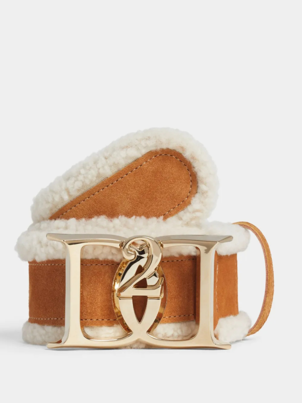 Ремень DSQUARED2 с двойной D-образной пряжкой, коричневый
Ремень DSQUARED2 с двойной D-образной пряжкой, коричневый