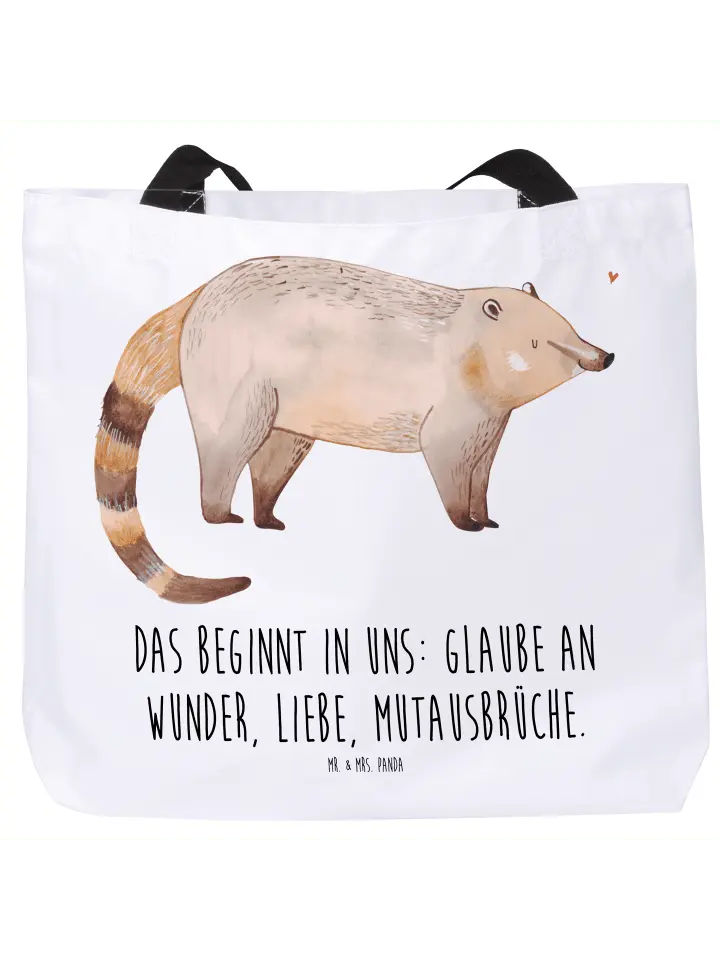 Сумка-шоппер Mr & Mrs Panda Nasenbaer, белый
Сумка-шоппер Mr & Mrs Panda Nasenbaer, белый