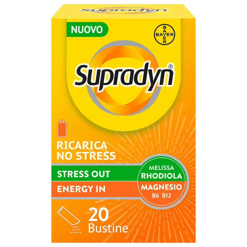 Supradyn Refill No Stress 20 пакетиков с витаминами и магнием
Supradyn Refill No Stress 20 пакетиков с витаминами и магнием