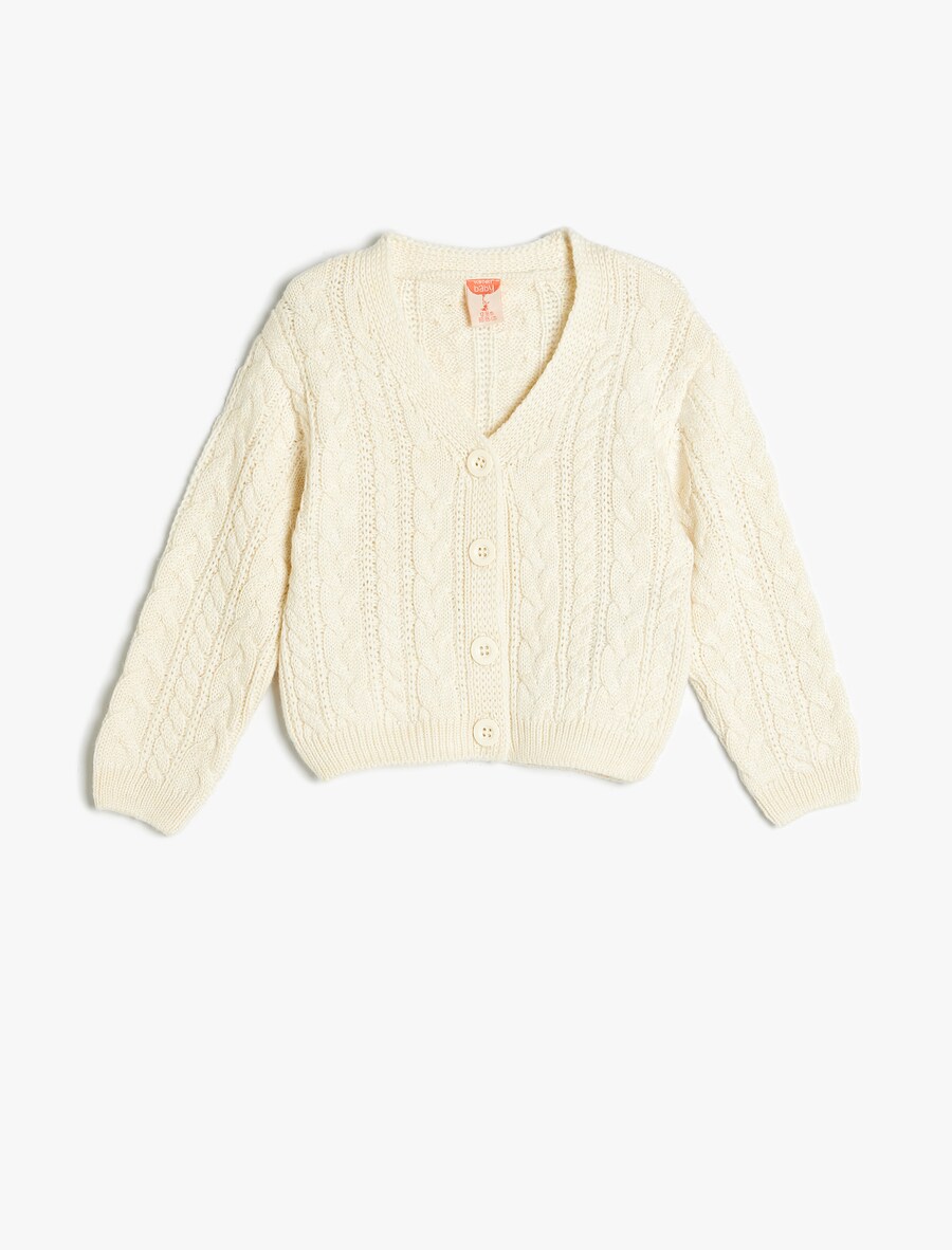 Вязаный кардиган Koton, экрю
Вязаный кардиган Koton, экрю