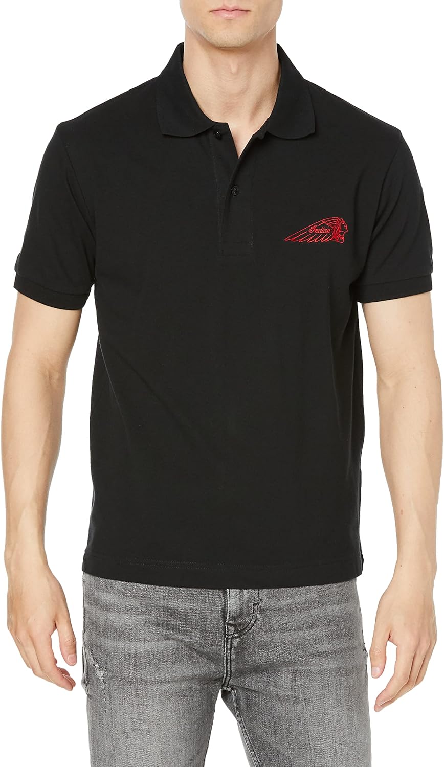 Индийская рубашка-поло IC-2722 из плотной ткани, с вышивкой в виде головы и символа навахо Indian, черный
Индийская рубашка-поло IC-2722 из плотной ткани, с вышивкой в виде головы и символа навахо Indian, черный