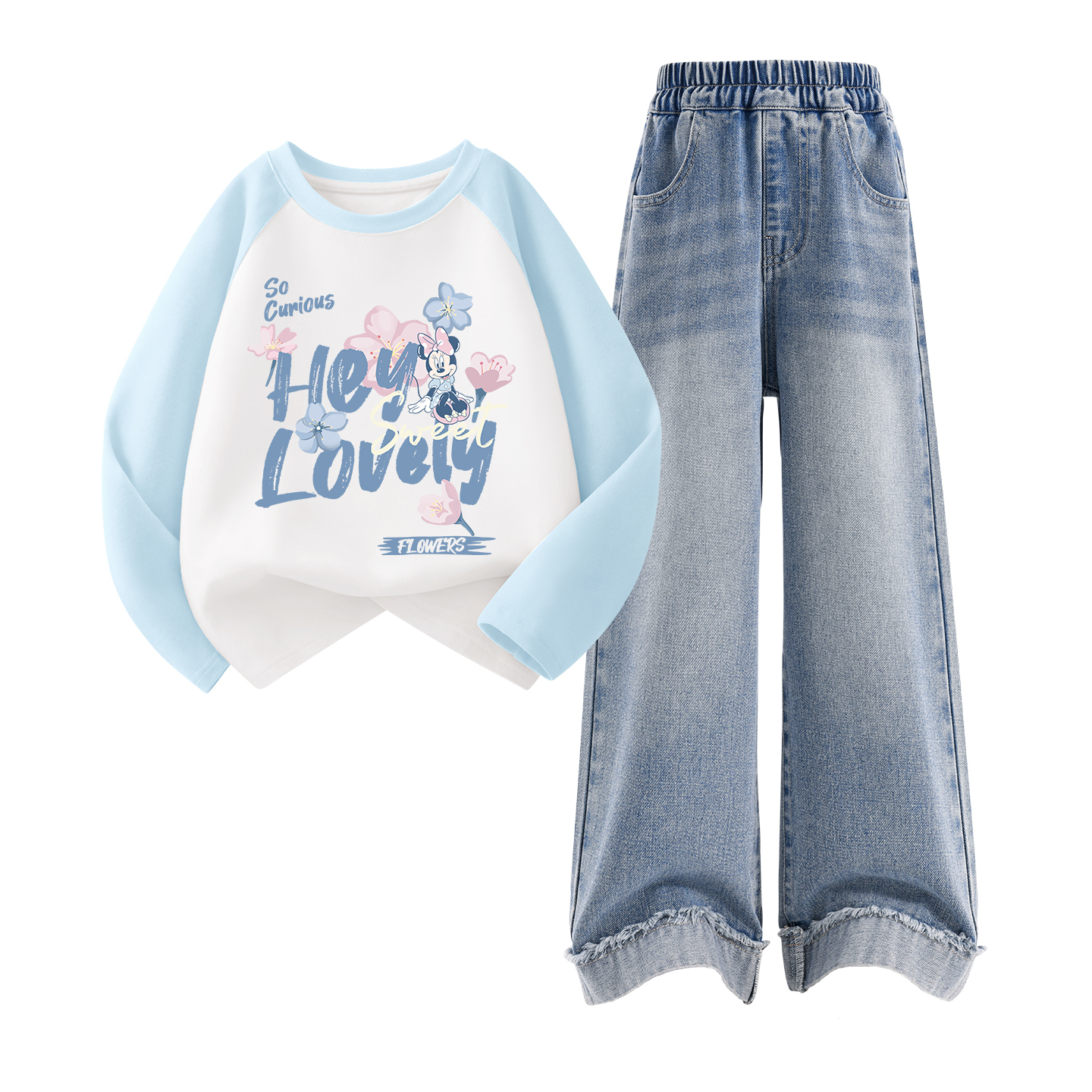 Детская повседневная спортивная одежда Disney, Di Light Color Sky Blue+Solid Color Denim Light Blue
Детская повседневная спортивная одежда Disney, Di Light Color Sky Blue+Solid Color Denim Light Blue