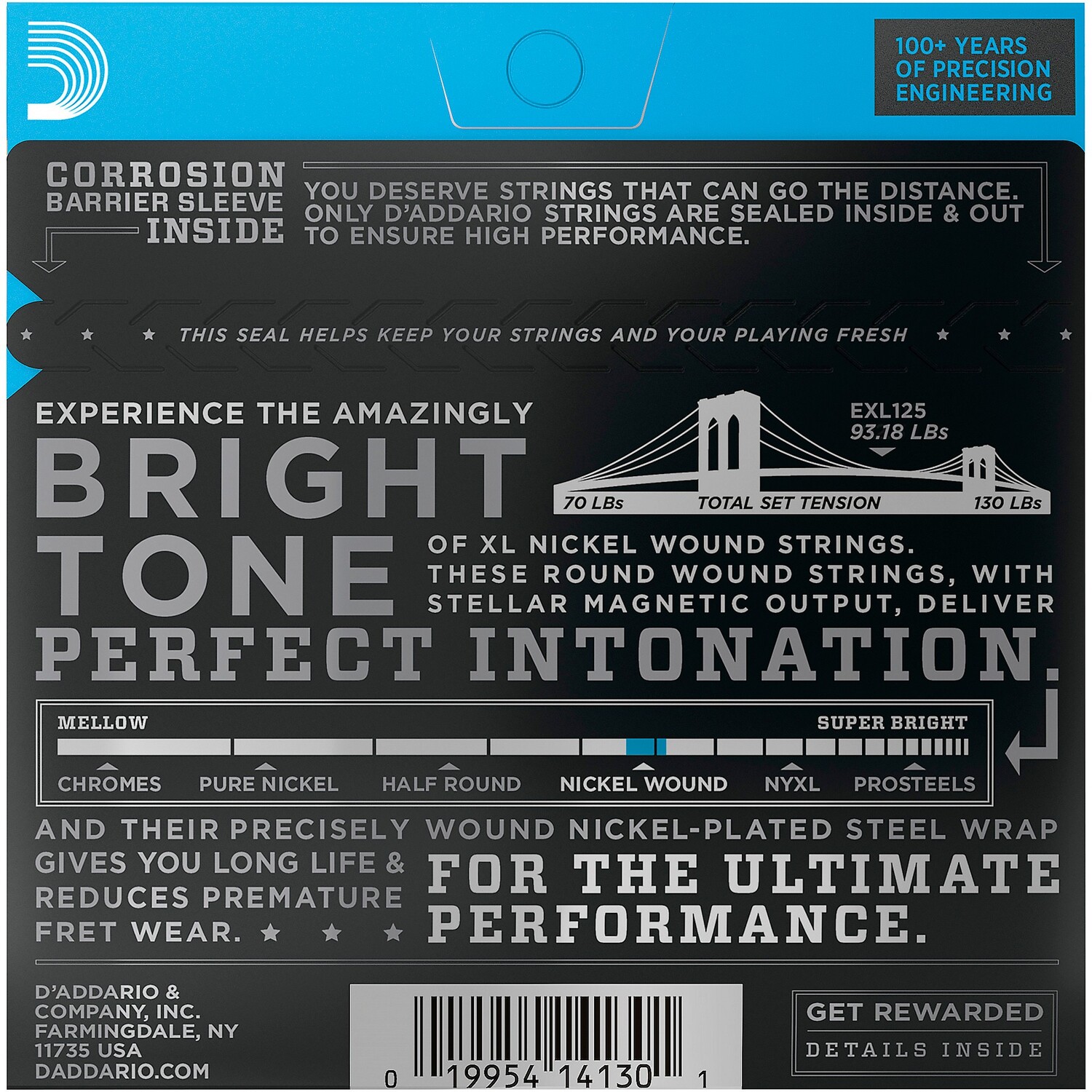 Струны для электрогитары D'Addario EXL125 Super Light Top/Regular Bottom
Струны для электрогитары D'Addario EXL125 Super Light Top/Regular Bottom