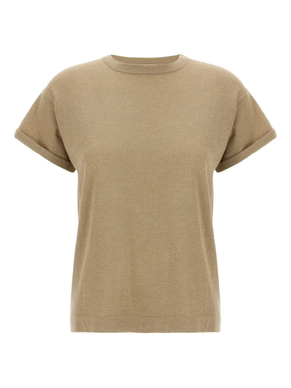 Футболка из ткани ламе Brunello Cucinelli, нейтральный
Футболка из ткани ламе Brunello Cucinelli, нейтральный