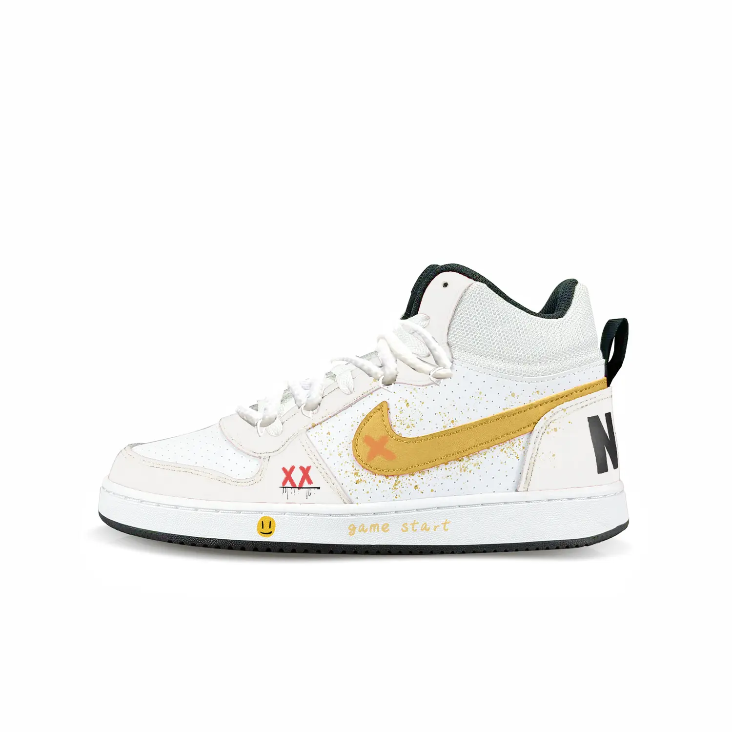 Court Borough Game Start нескользящие мид-топ детские скейтбординг кроссовки Unisex Nike, желтый
Court Borough Game Start нескользящие мид-топ детские скейтбординг кроссовки Unisex Nike, желтый