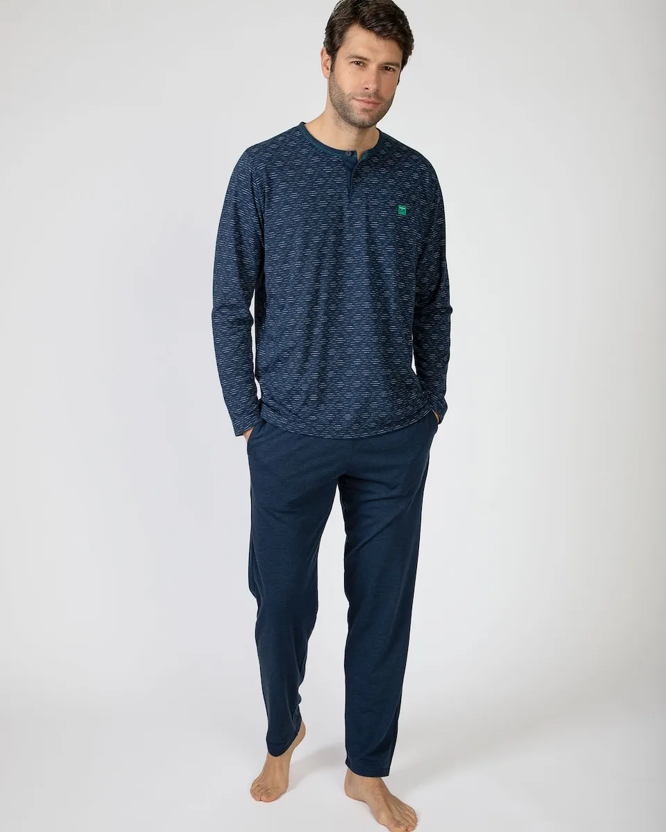 Мужской длинный трикотажный пижама Massana, синий
Мужской длинный трикотажный пижама Massana, синий