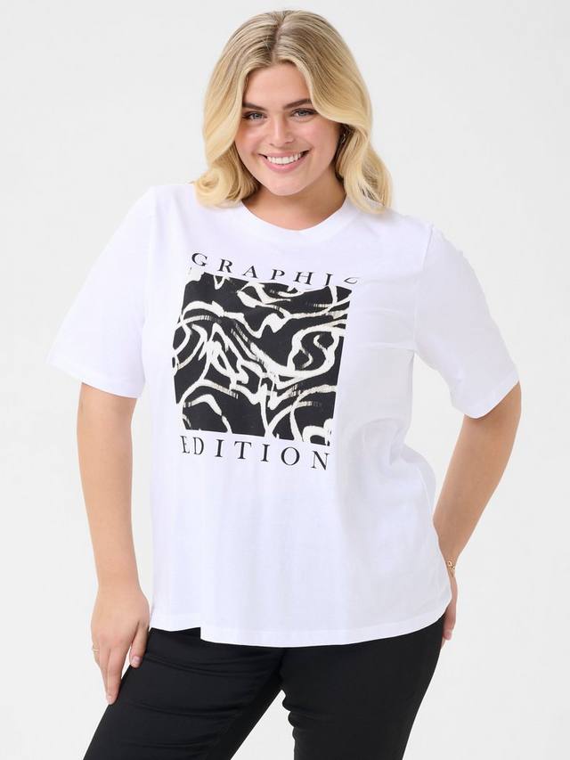 Футболка KCviva с круглым вырезом и принтом из хлопка KAFFE Curve
Футболка KCviva с круглым вырезом и принтом из хлопка KAFFE Curve