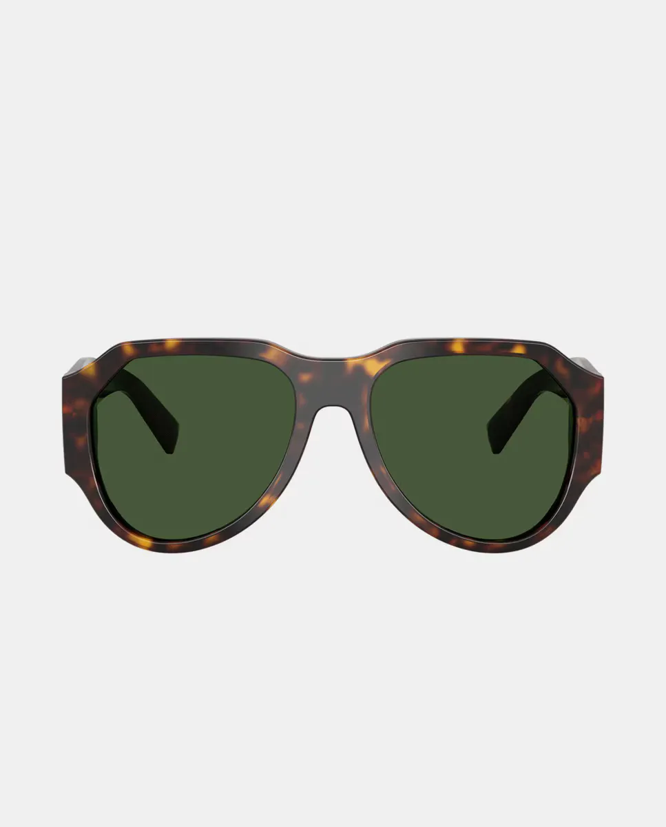 Мужские солнцезащитные очки пилот в ацетате Dolce & Gabbana, коричневый 
Мужские солнцезащитные очки пилот в ацетате Dolce & Gabbana, коричневый