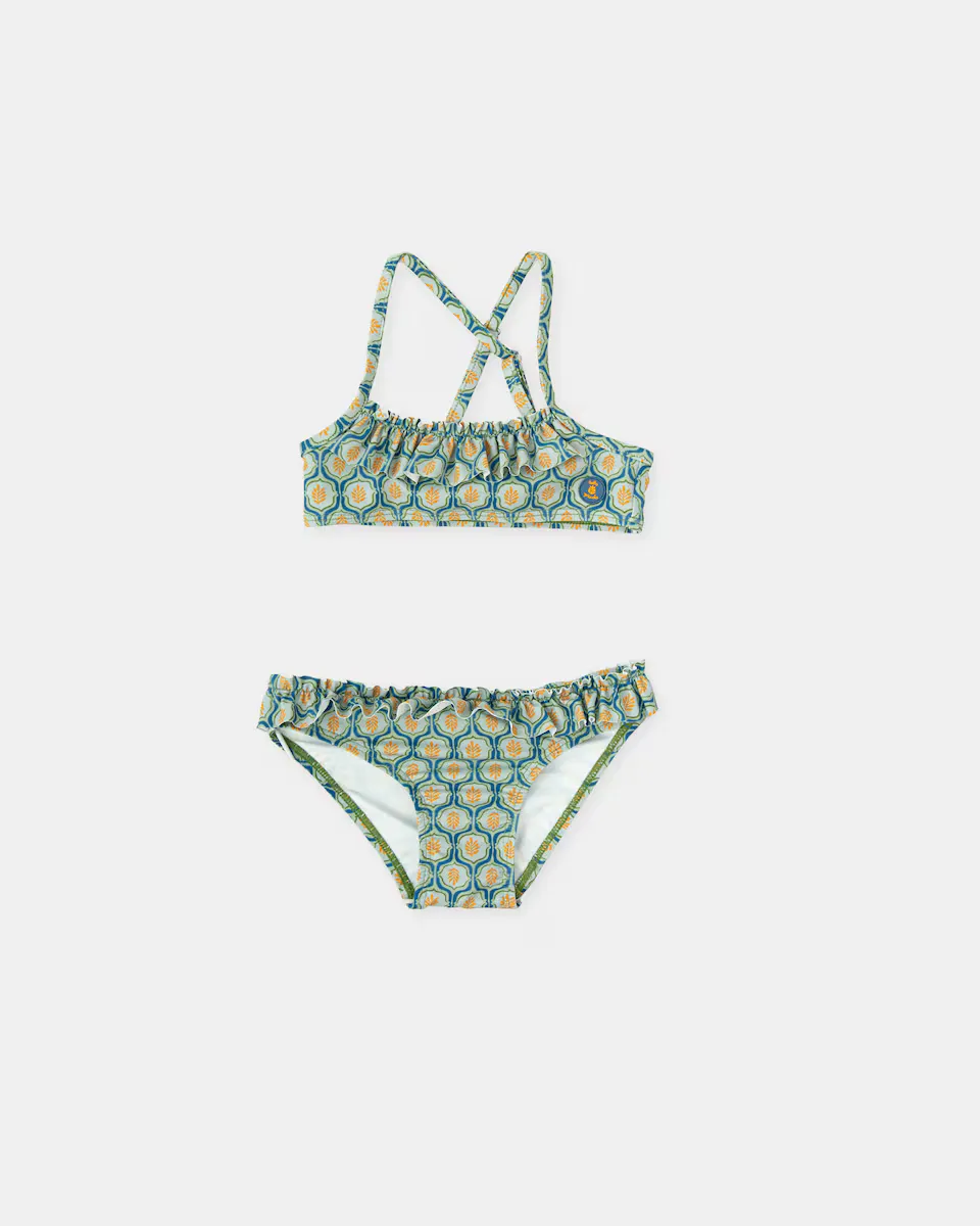 Бикини для малышки с принтом в цвете морской волны Tutto Piccolo, цвет Verde Agua
Бикини для малышки с принтом в цвете морской волны Tutto Piccolo, цвет Verde Agua