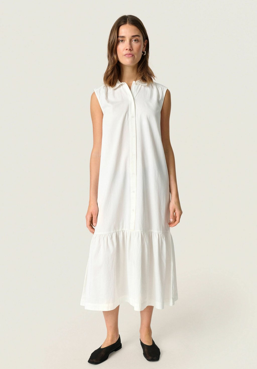 Платье-рубашка BAMONE Soaked in Luxury, белый 
Платье-рубашка BAMONE Soaked in Luxury, белый