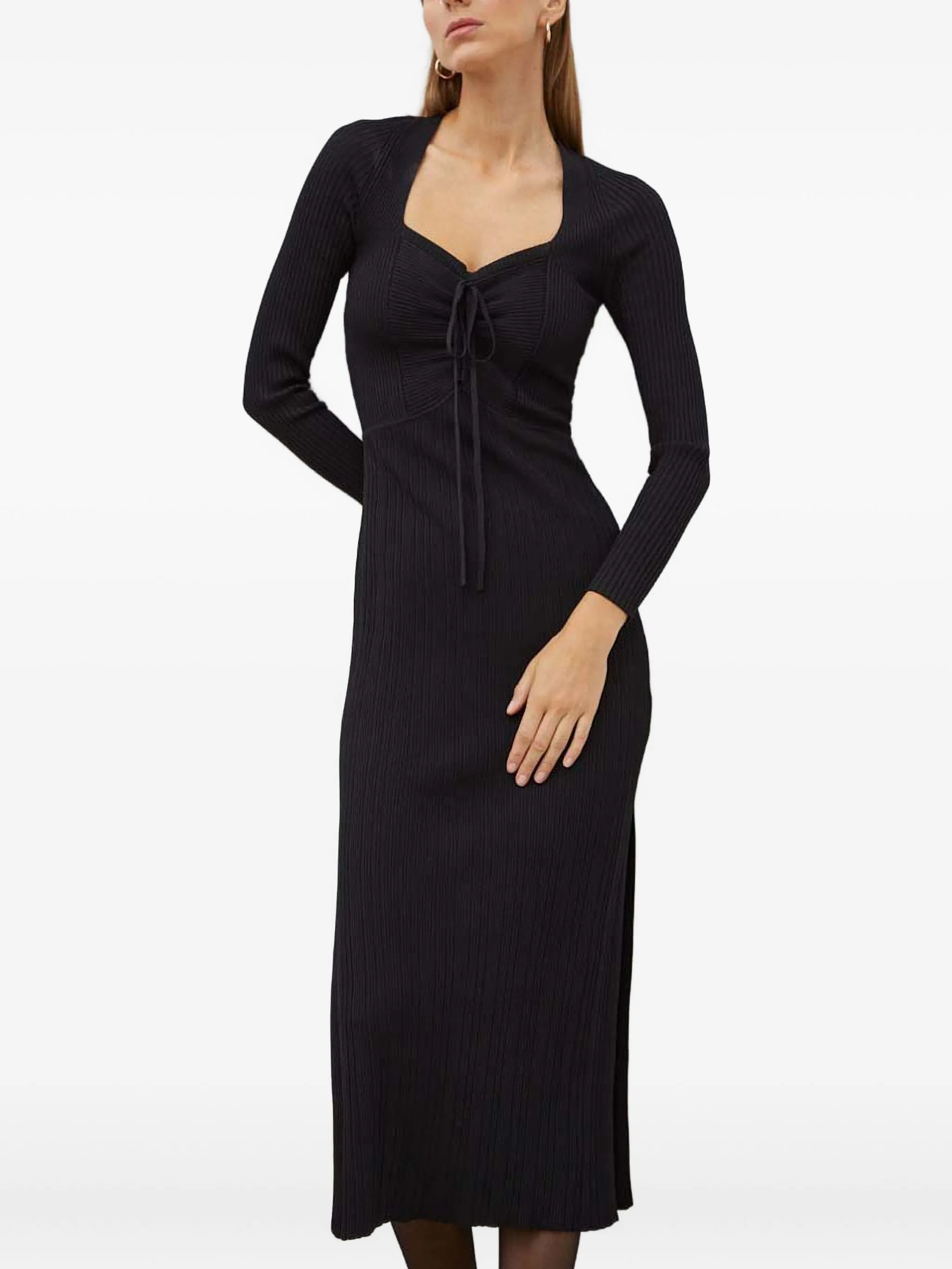 Платье миди Edora в рубчик Ba&Sh, черный
Платье миди Edora в рубчик Ba&Sh, черный