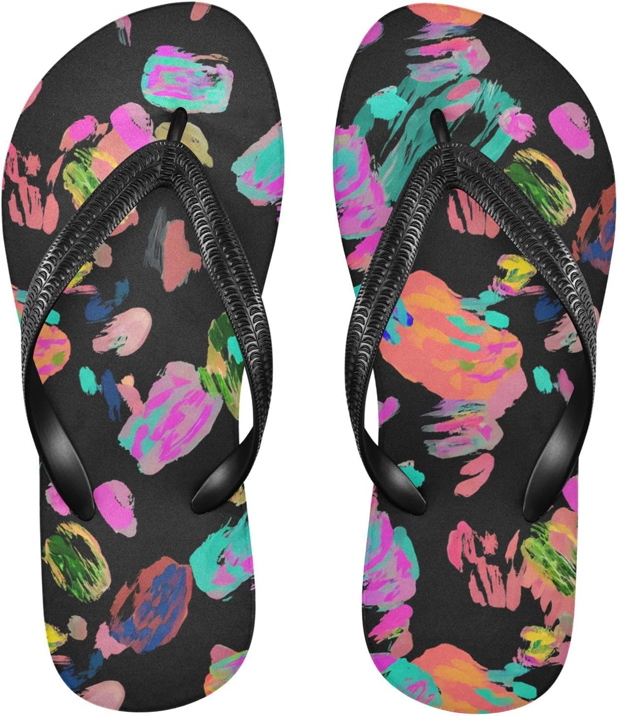 Летние пляжные шлепанцы Colorful Leopards черного цвета для женщин и мужчин, повседневные сандалии для душа 20861875 Kfbe
Летние пляжные шлепанцы Colorful Leopards черного цвета для женщин и мужчин, повседневные сандалии для душа 20861875 Kfbe