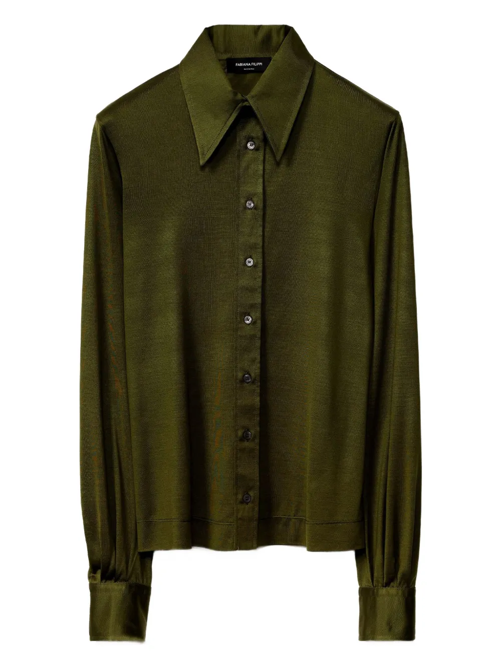 Шелковая рубашка Fabiana Filippi, зеленый 
Шелковая рубашка Fabiana Filippi, зеленый